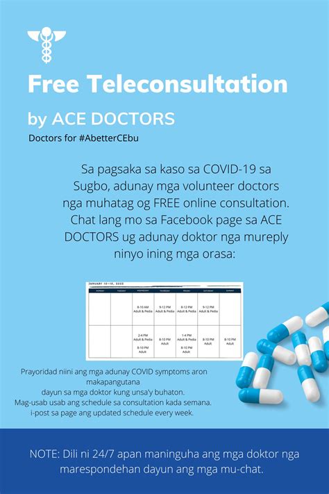 Group of doctors in Cebu offer free online consultation.